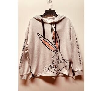 Looney Tunes Women's Bugs Bunny Hoodie Sweatshirt Size XL (15-17)